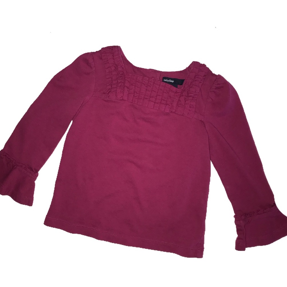 ⭐️ Baby Gap 18-24 mo berry long sleeve shirt